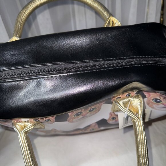 De Kunstboer Cat Overnight Bag Tote Weekend Childless Cat Lady duffle - Picture 9 of 16